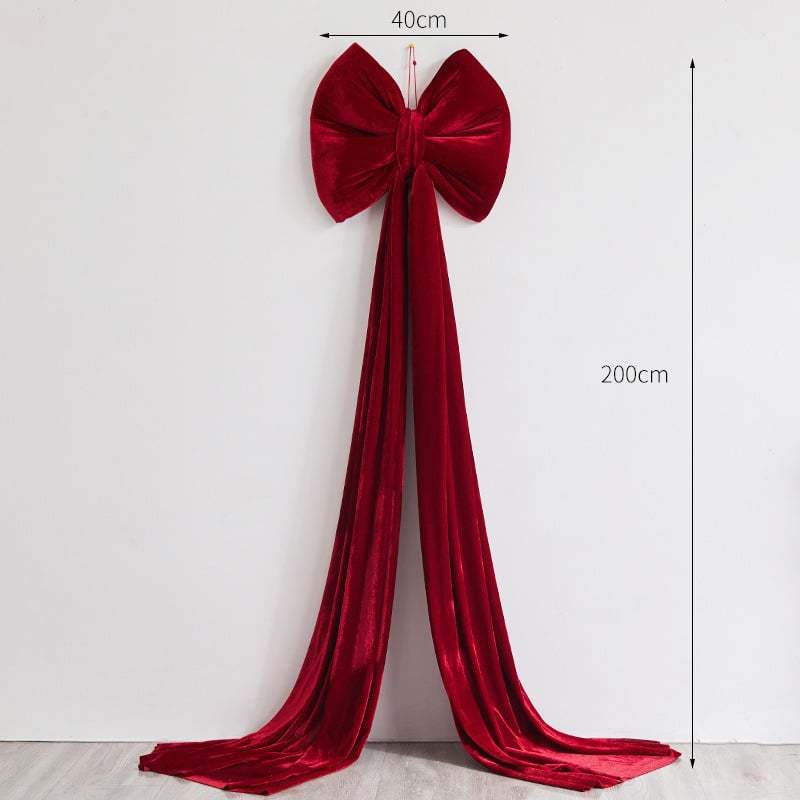 Giant Christmas bows tree decorations