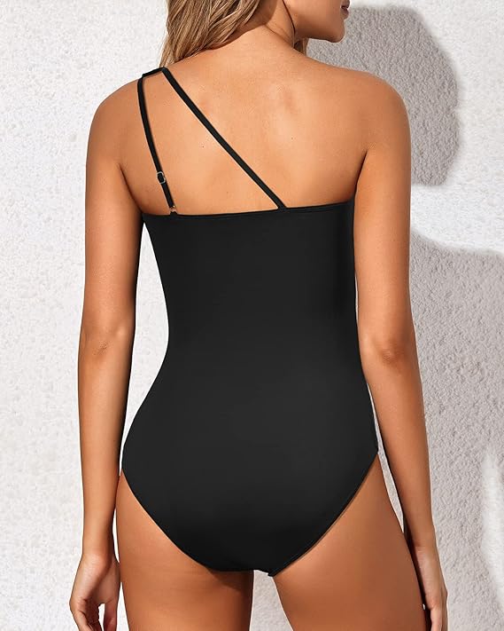 ⛱️Summer Special Offer 49% OFF 💖Tummy Control One Shoulder One Piece Swimsuit