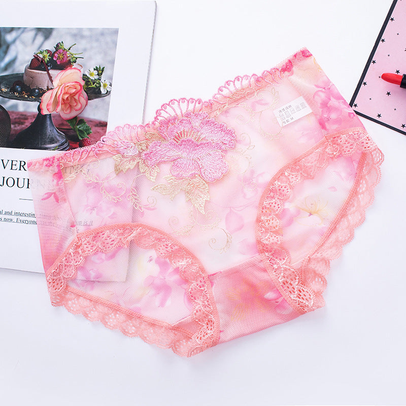 🌸 Antybakteryjne bawełniane majtki z koronkowym haftem🌸Kup 7, a 7 dostaniesz gratis