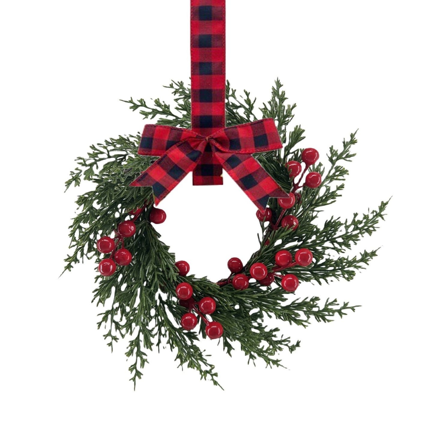 🎄Wczesna wyprzedaż świąteczna🔥Świąteczny mini wianek na szafkę z kokardkami