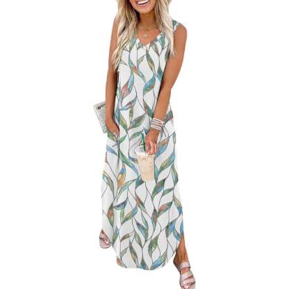 💕Summer Dresses Maxi Dress Vacation Beach Sundresses 2025 with Pockets