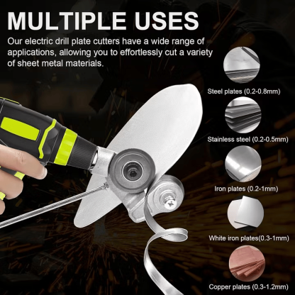 🔥Last Day 49% OFF - Sheet Metal Cutter Drill Attachment 🛠️