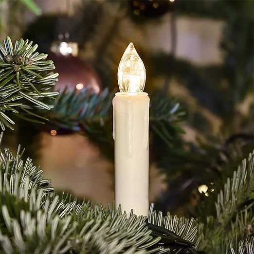 🎄Wireless Flameless Candles with Remote Control Timer and Clips