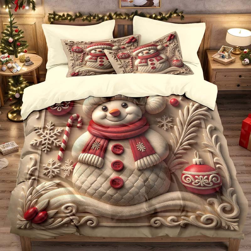 🎅Wyprzedaż świąteczna 49% TANIEJ🎄Świąteczny zestaw pościeli 3-części