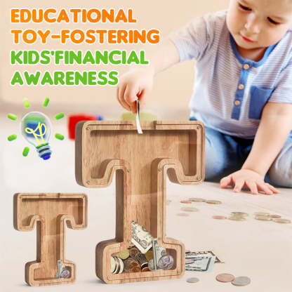 🎄Christmas Sale 49% OFF🎁Personalized Boys/Girls Piggy Bank-Wood Gift For Kids😘