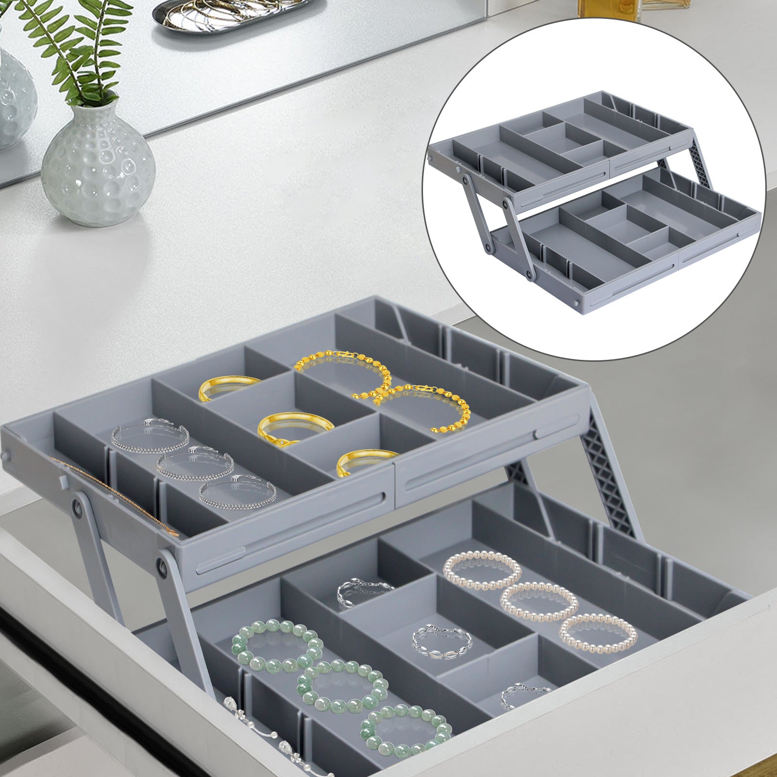 Multi-purpose storage Drawer organizer