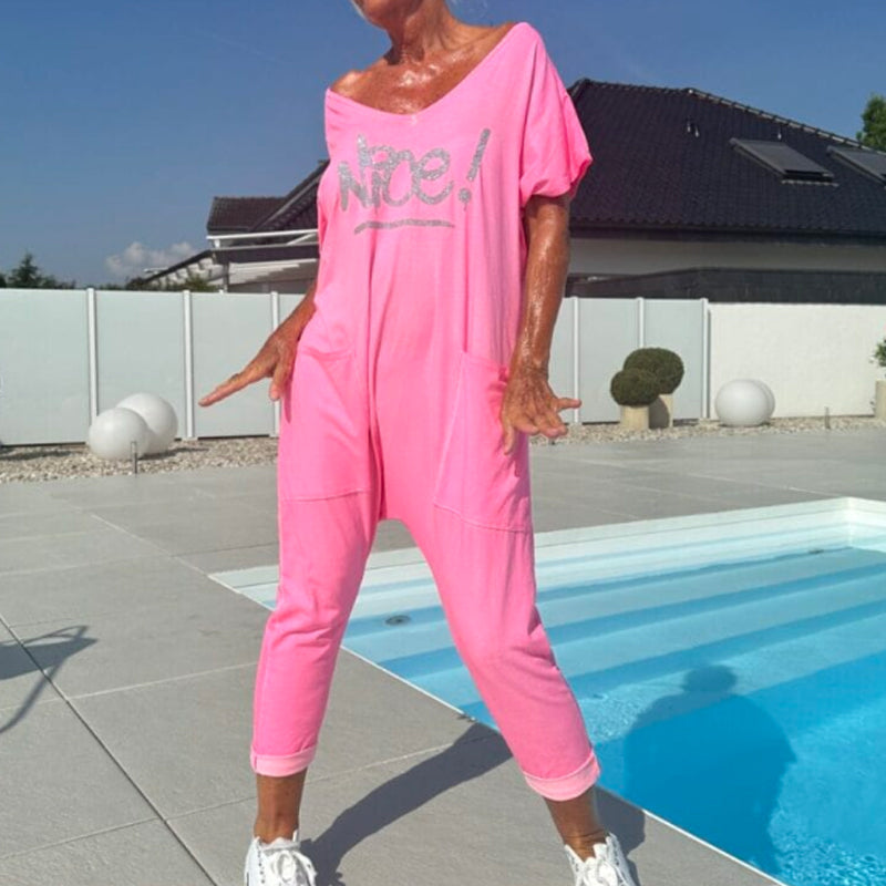 Damski kombinezon casualowy z kieszeniami