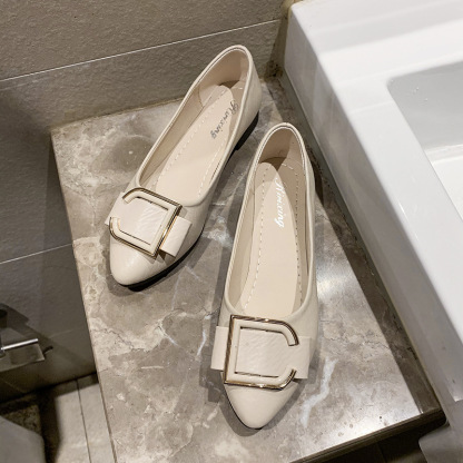 One Pedal Lazy Pointed Shallow Mouth Single Shoes
