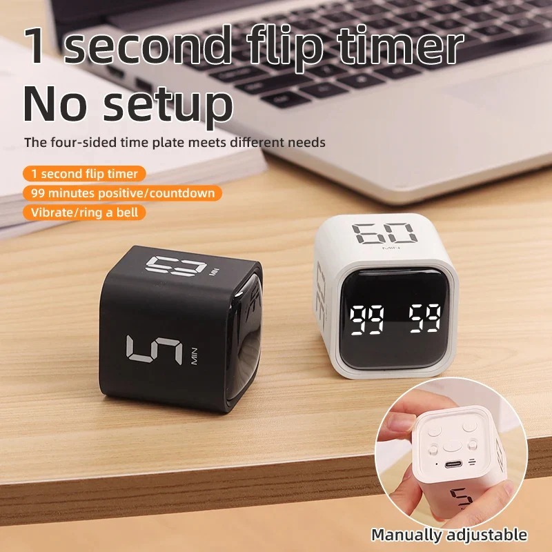 Productivity timer cube