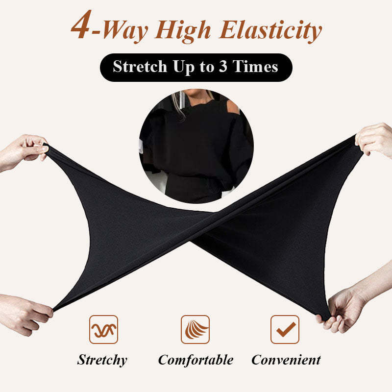 💖Limited Sale 50% OFF💖🍂Women's Slanted Shoulder Sweatshirt & Sleeveless Dress Set🌸