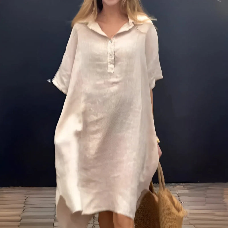 💃HOT SALE 49% OFF💃Oversized Shirt Midi Dress with Pocket