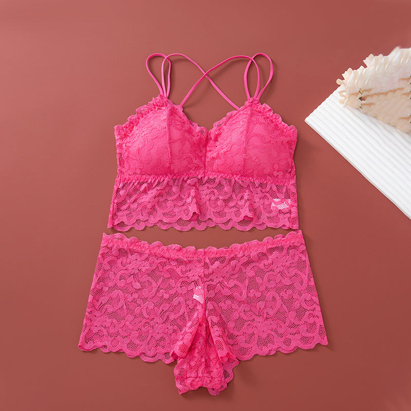 🔥set with brtlette in lace and panties for women