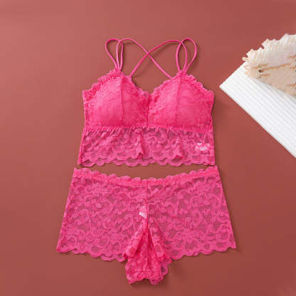 🔥set with brtlette in lace and panties for women
