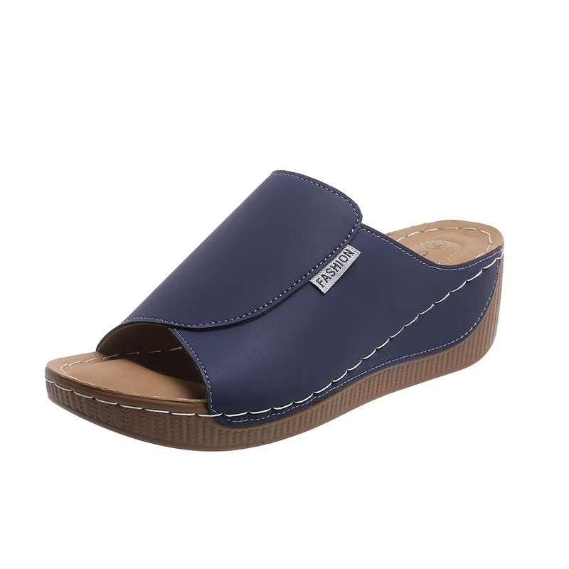 Women's simple and fashionable thick-soled sandals