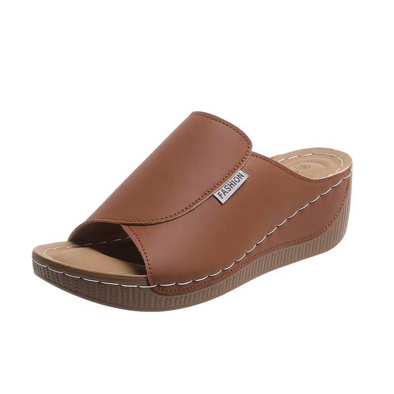 Women's simple and fashionable thick-soled sandals