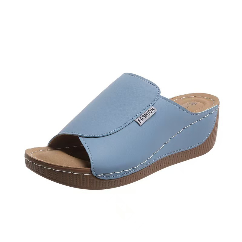 Women's simple and fashionable thick-soled sandals