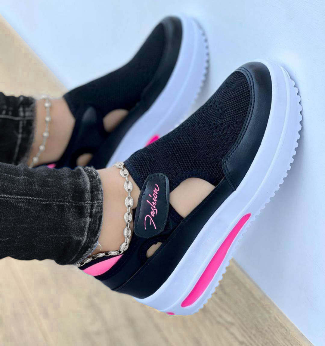 Nowe trampki kobiety swobodne oddychające buty sportowe