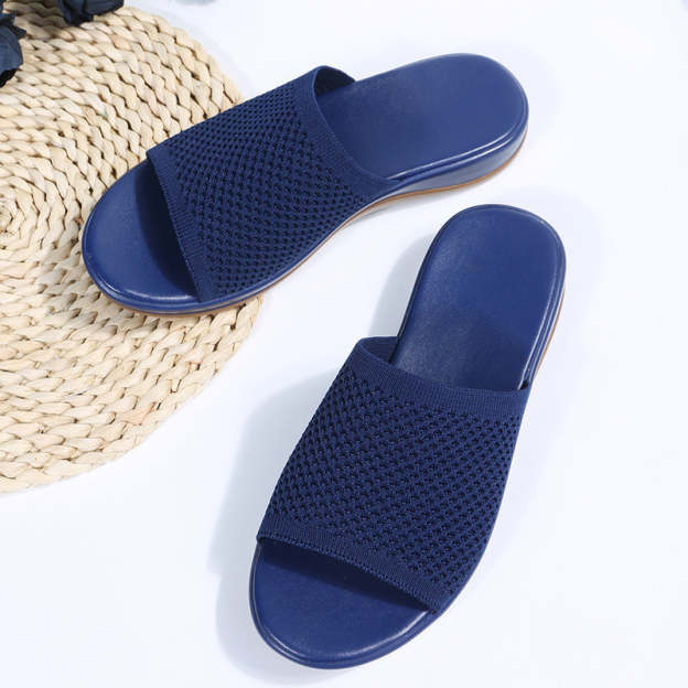 Wiosenne i letnie, latające, dzianinowe, codzienne, duże buty plażowe