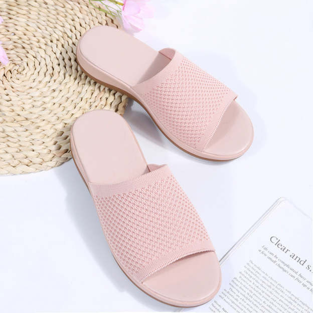 Wiosenne i letnie, latające, dzianinowe, codzienne, duże buty plażowe