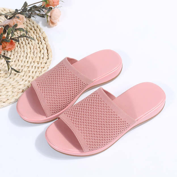 Wiosenne i letnie, latające, dzianinowe, codzienne, duże buty plażowe