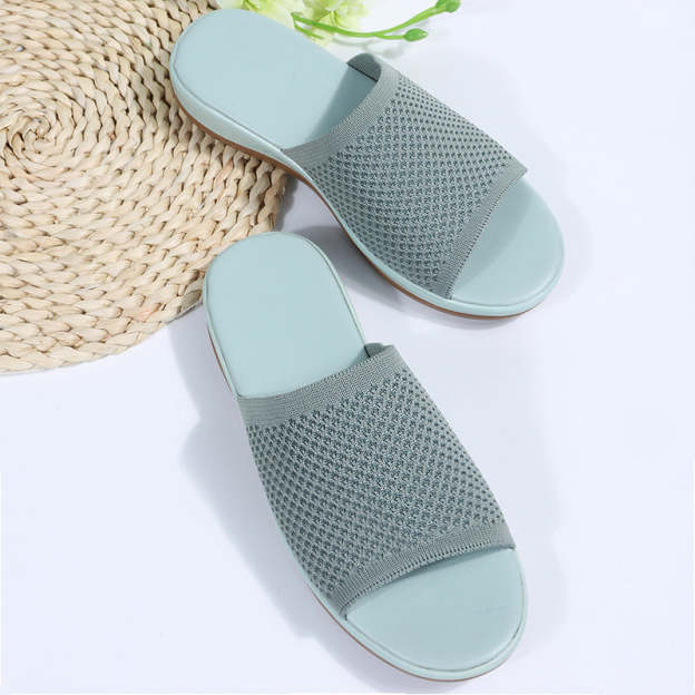 Wiosenne i letnie, latające, dzianinowe, codzienne, duże buty plażowe