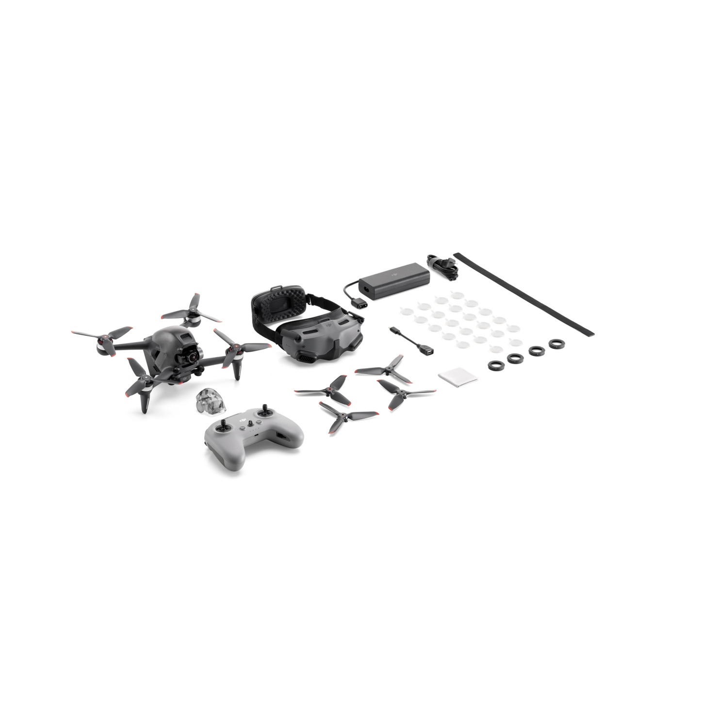 DJI FPV Explorer Combo｜4K/60fps ultra-wide angle｜150° field of view｜140km/h top speed｜20km O3 image transmission｜VR glasses somatosensory control｜Cross joystick｜Dual battery life｜Racing adventure package