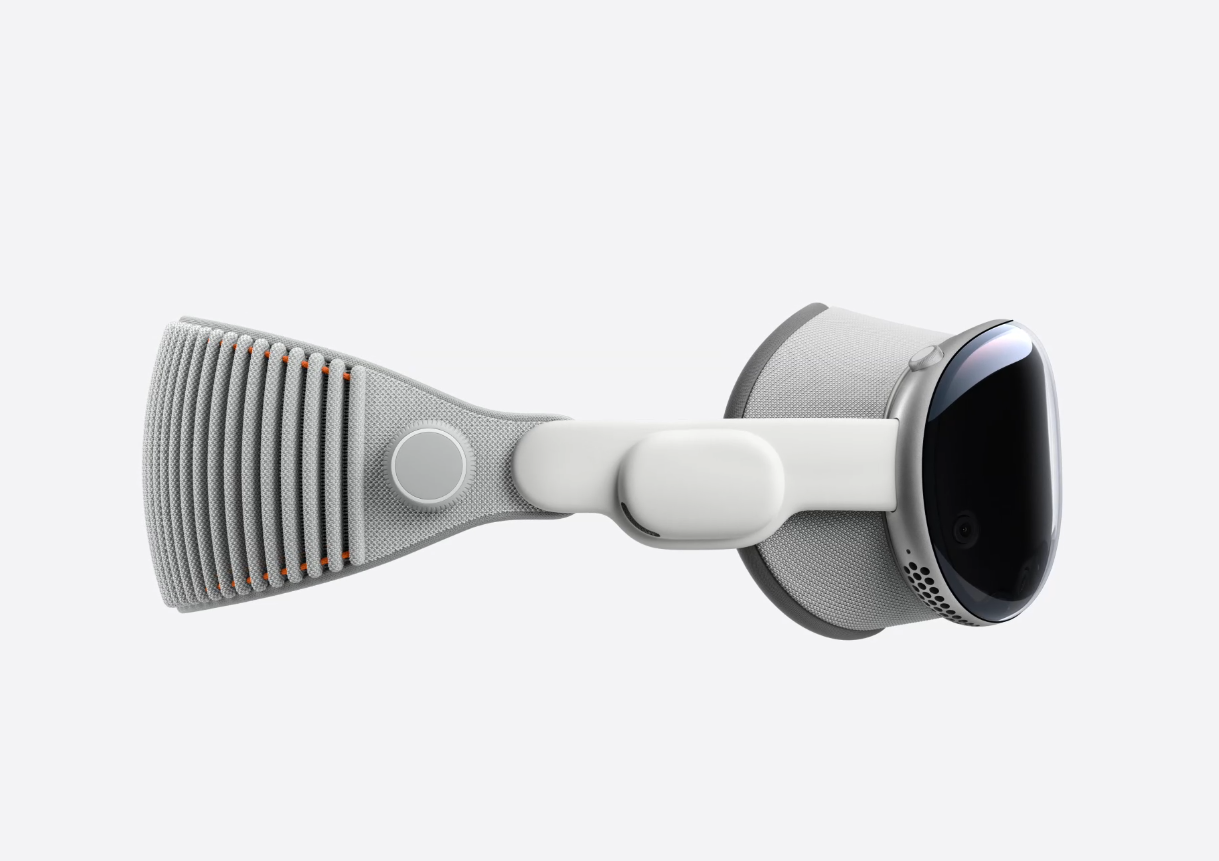 Apple Vision Pro｜Spatial computing device｜M2+R1 dual-core｜23 million pixels｜micro-OLED｜Eye-hand interaction｜Spatial audio