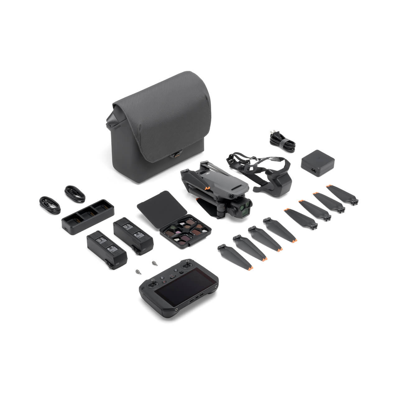 DJI Mavic 3 Pro Fly More Combo + DJI RC Pro｜Hasselblad triple camera system｜5.1K ProRes｜Three batteries for 129 minutes｜15km O3+ image transmission｜Omnidirectional obstacle avoidance｜100W fast charging｜Professional storage case