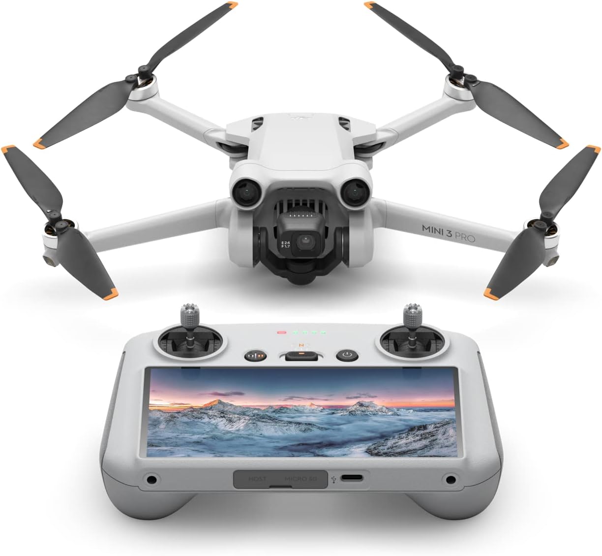 DJI Mini 3 Pro + DJI RC-N1 remote controller｜1/1.3-inch large base｜4K/60fps professional shooting｜12km O2 image transmission｜249g ultra-light and registration-free｜47 minutes of long battery life｜3-way obstacle avoidance