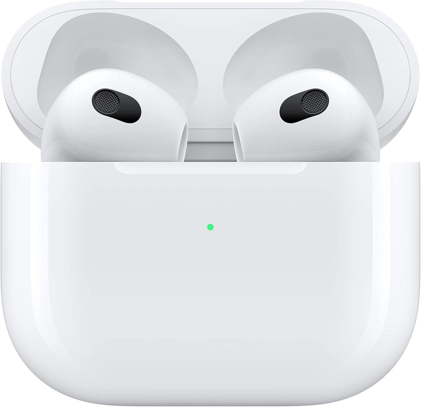 Apple AirPods (3rd generation)｜Spatial audio｜Adaptive EQ｜H1 chip｜30 hours of battery life｜MagSafe charging｜Sweat and water resistant｜Siri voice｜Seamless connection to Apple ecosystem