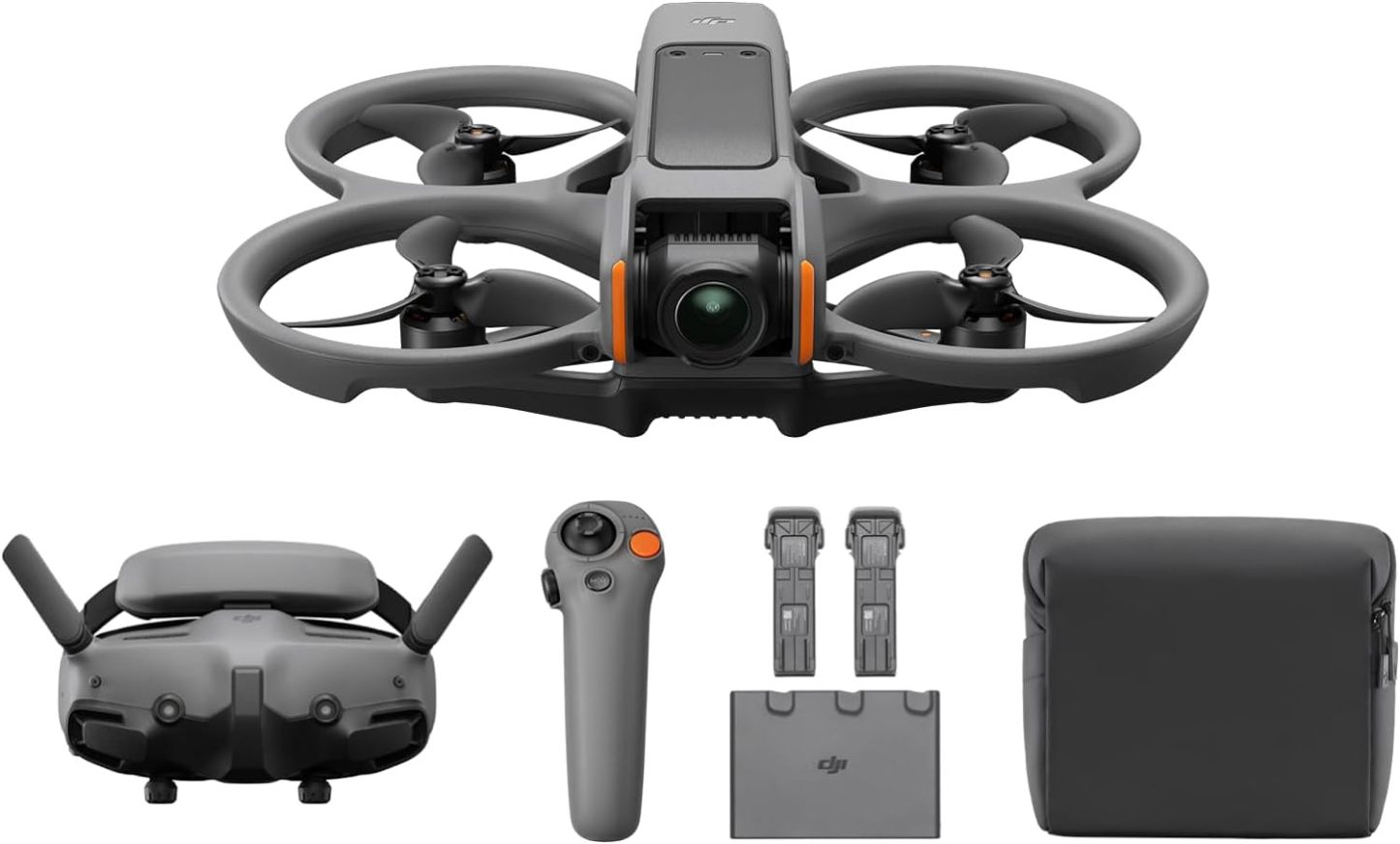 DJI Avata 2 Fly More Combo｜1/1.3-inch ultra-sensitive｜4K/60fps ultra-wide angle｜O4 image transmission 10km｜Three batteries 138 minutes｜Sensing control 2.0｜FPV flying goggles｜Professional storage box