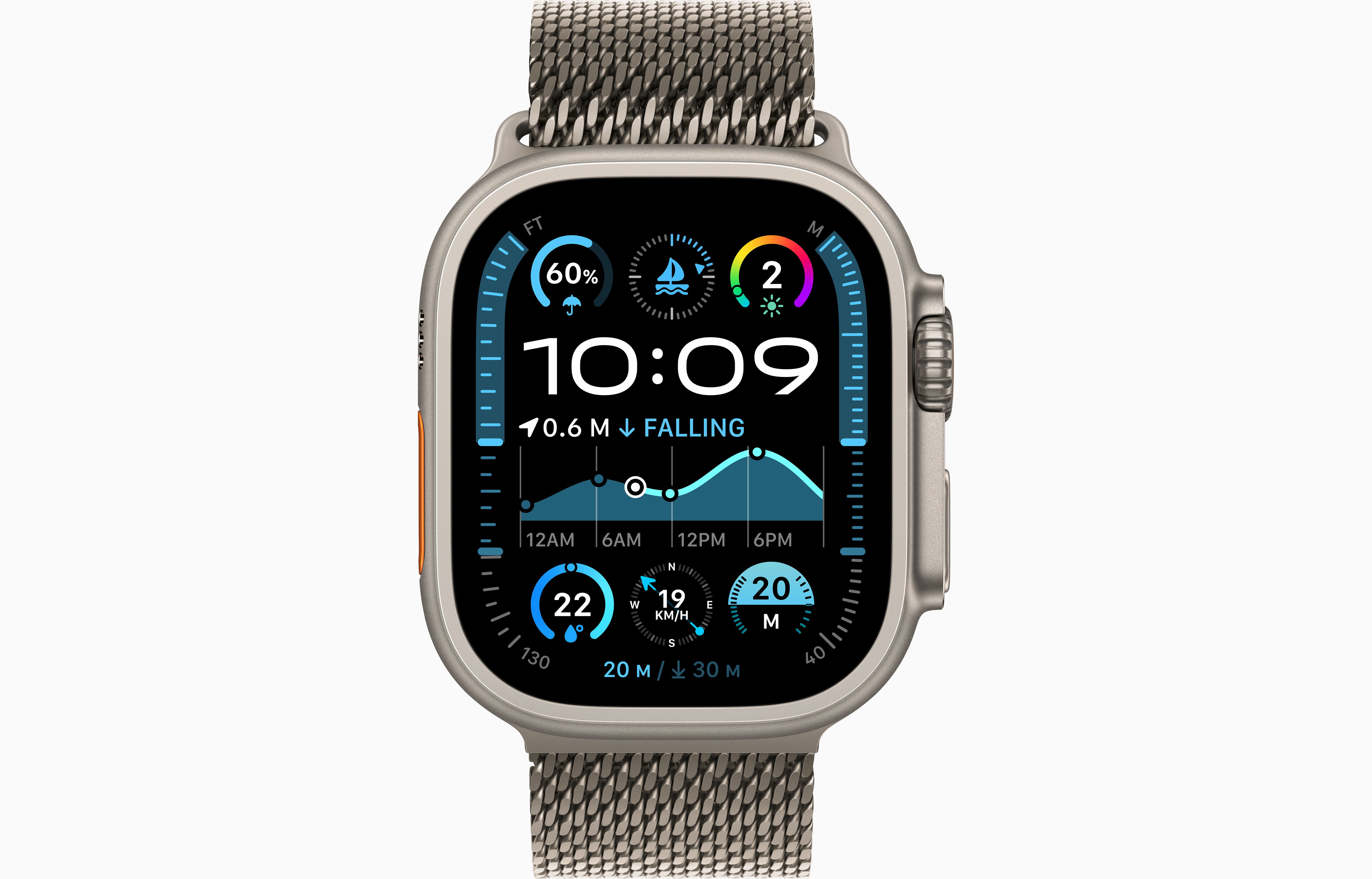 Apple Watch Ultra 2｜49mm titanium｜S9 SiP chip｜100m waterproof｜dual-frequency GPS｜60 hours battery life｜professional outdoor sports watch