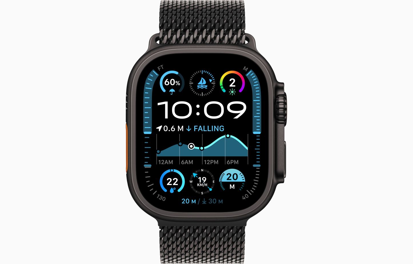 Apple Watch Ultra 2｜49mm titanium｜S9 SiP chip｜100m waterproof｜dual-frequency GPS｜60 hours battery life｜professional outdoor sports watch