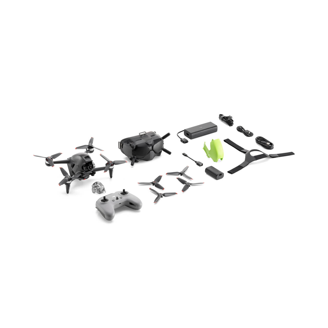 DJI FPV Combo Immersive Flight Kit｜4K/60fps Ultra Wide Angle｜150° First Person Perspective｜140km/h Top Speed｜O3 Image Transmission 20km｜FPV Goggles V2｜Cross Joystick｜Dual Battery Life｜Racing Aerial Photography All-in-One