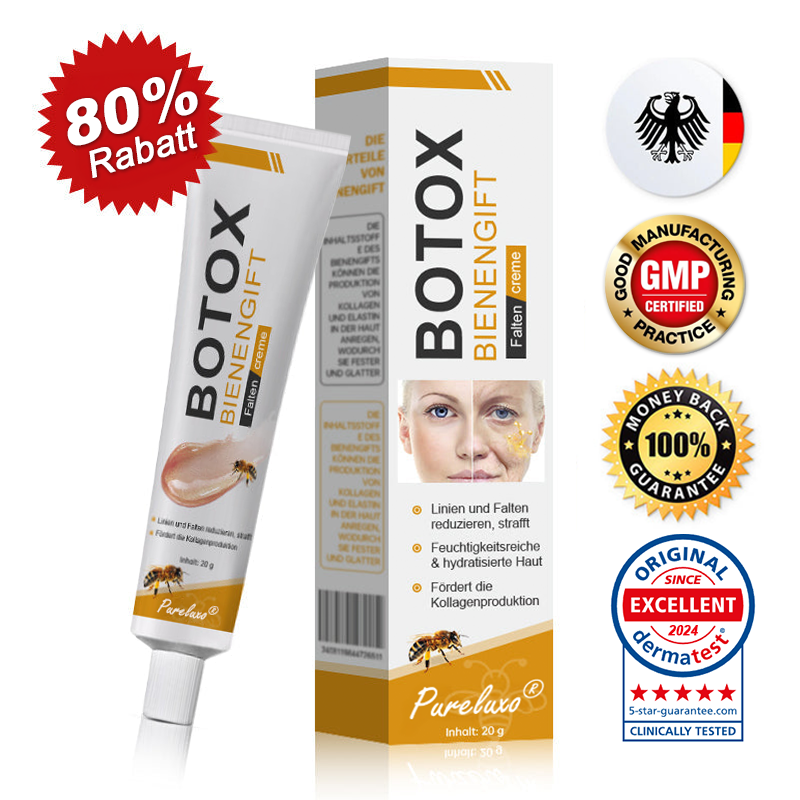 👨‍⚕️ Hergestellt in Deutschland - ✨Pureluxo® Botox Bienenvenom Faltenentfernungscreme