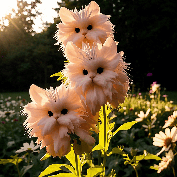 Funkelnde Blumensamen – Züchten Sie exquisit schöne, Blickfang-Blumen: "Heimische Kätzchen-Orchideen" 🌸😺