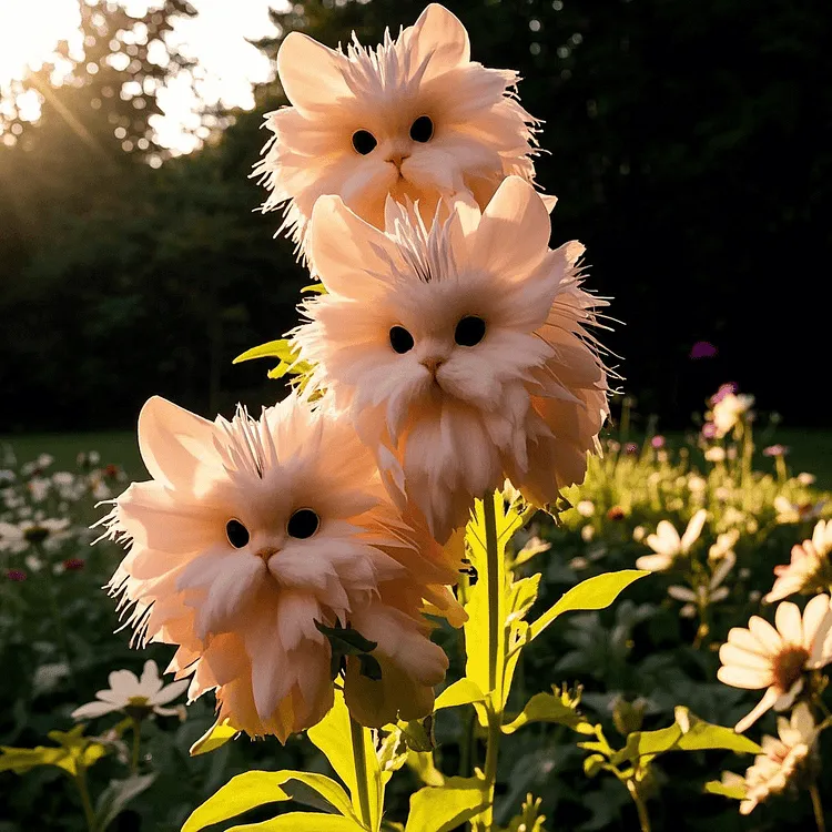 Funkelnde Blumensamen – Züchten Sie exquisit schöne, Blickfang-Blumen: "Heimische Kätzchen-Orchideen" 🌸😺
