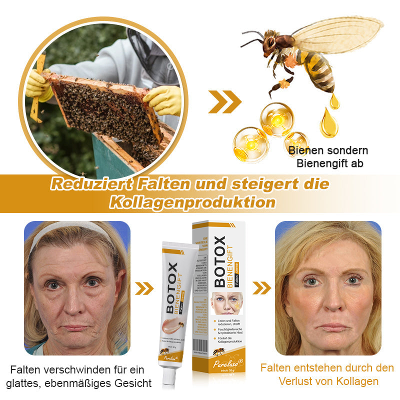 👨‍⚕️ Hergestellt in Deutschland - ✨Pureluxo® Botox Bienenvenom Faltenentfernungscreme