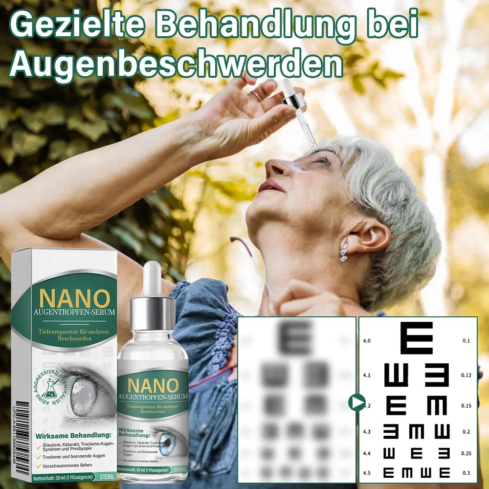 AnnieCare® Nano Augentropfen Serum 👩‍⚕️Geeignet für Presbyopie, trockene Augen, Glaukom und Katarakte