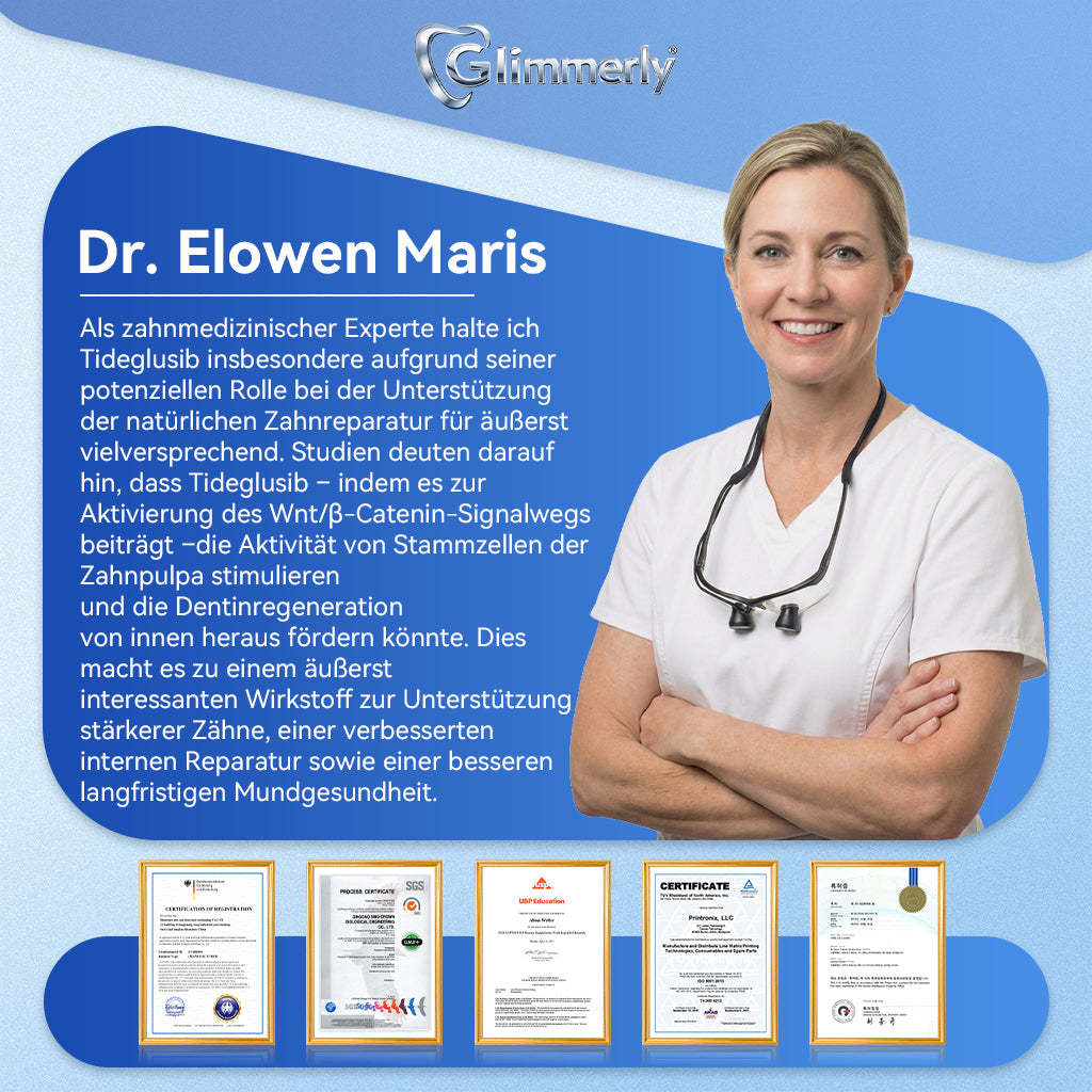 𝐺𝑙𝑖𝑚𝑚𝑒𝑟𝑙𝑦®🌳 Tideglusib Zahn & Zahnfleisch Schnelllösliche Repair-Mundstreifen
