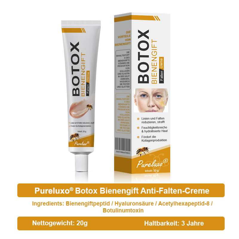 👨‍⚕️ Hergestellt in Deutschland - ✨Pureluxo® Botox Bienenvenom Faltenentfernungscreme