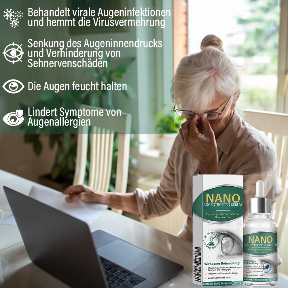 AnnieCare® Nano Augentropfen Serum 👩⚕️Geeignet für Presbyopie, trockene Augen, Glaukom und Katarakte