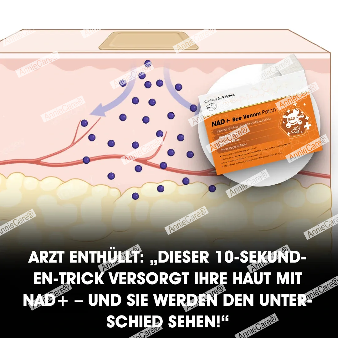 AnnieCare® NAD+⚡ Bienen-Gift Pflaster – Ultimative Hautverjüngung & Energie-Booster (Letzter Tag Rabatt: 70%)