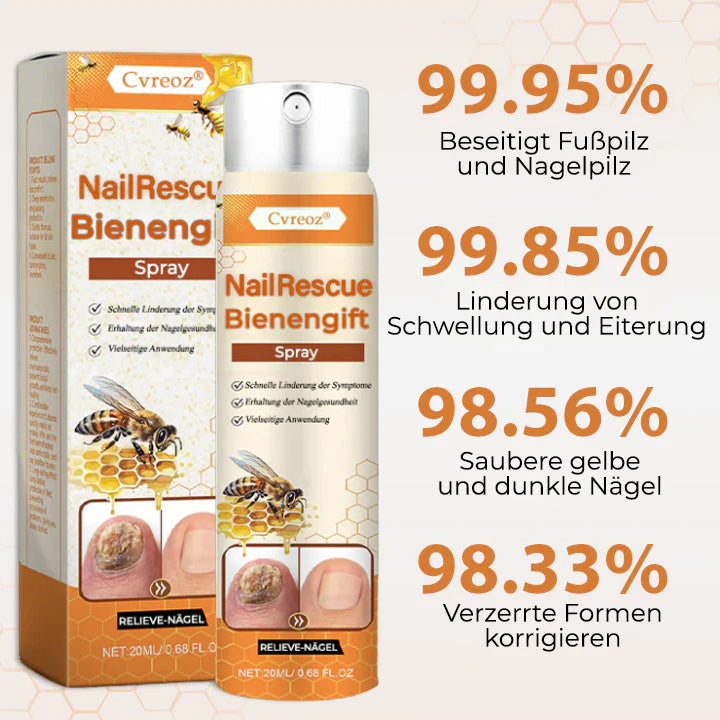 ⏰𝐋𝐞𝐭𝐳𝐭𝐞𝐫 𝐓𝐚𝐠 𝐝𝐞𝐫 𝐀𝐤𝐭𝐢𝐨𝐧: 𝟔𝟎 % 𝐑𝐀𝐁𝐀𝐓𝐓| Lassen Sie das beste Selbstvertrauen in sich heraus!💕Cvreoz® NailRescue Bienengift-Spray - LIMITED-TIME OFFER 
