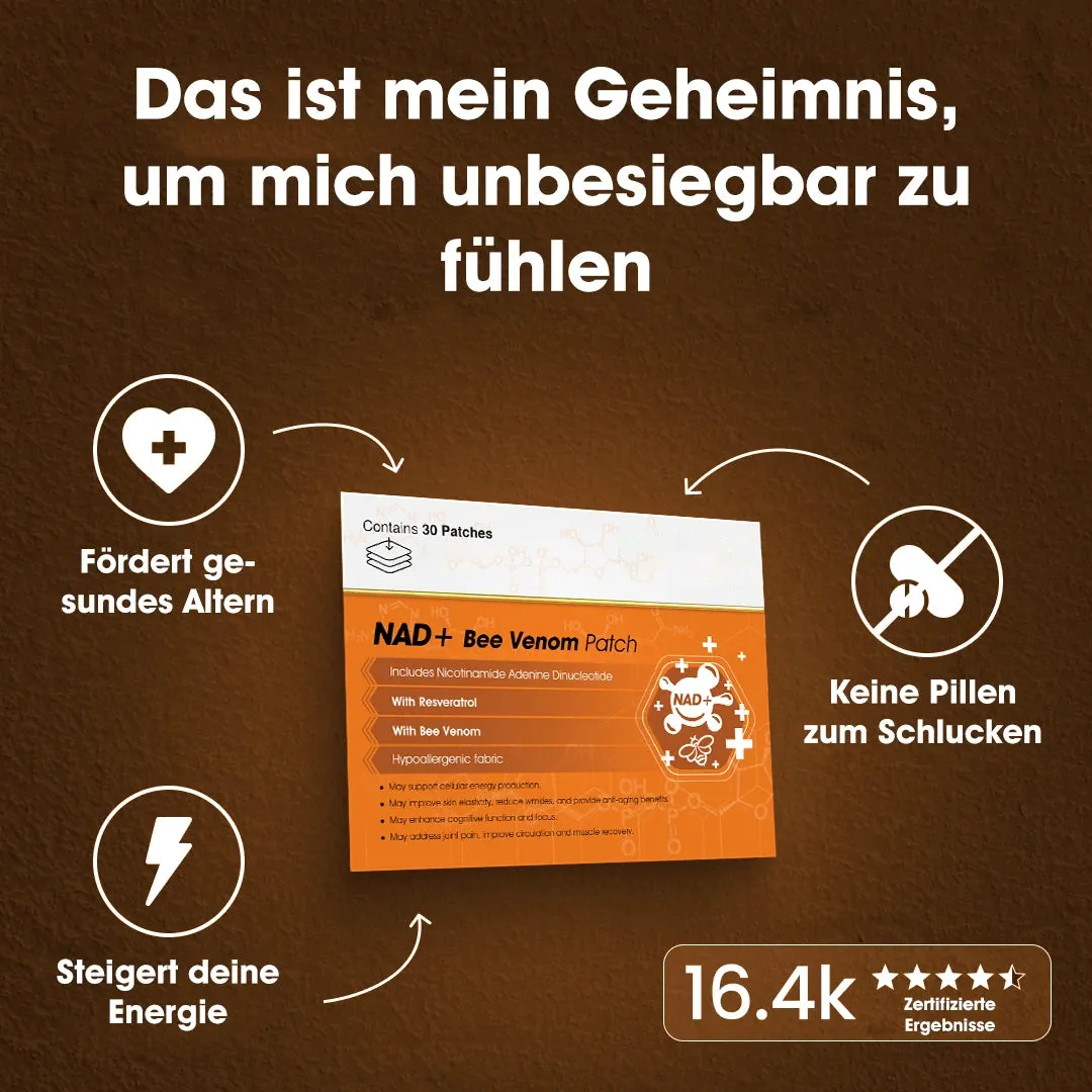 AnnieCare® NAD+⚡ Bienen-Gift Pflaster – Ultimative Hautverjüngung & Energie-Booster (Letzter Tag Rabatt: 70%)
