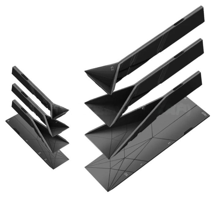 POLYGONS Flache 3-in-1 Faltbare Messlöffel