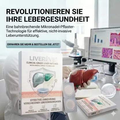 LIVERÊVE® Nano Microneedle Liver Support Patch - Powerful Liver Support - Detox & Repair - Lowers Blood Sugar and Lipids