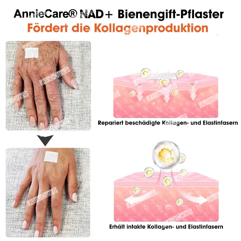 AnnieCare® NAD+⚡ Bienen-Gift Pflaster – Ultimative Hautverjüngung & Energie-Booster (Letzter Tag Rabatt: 70%)