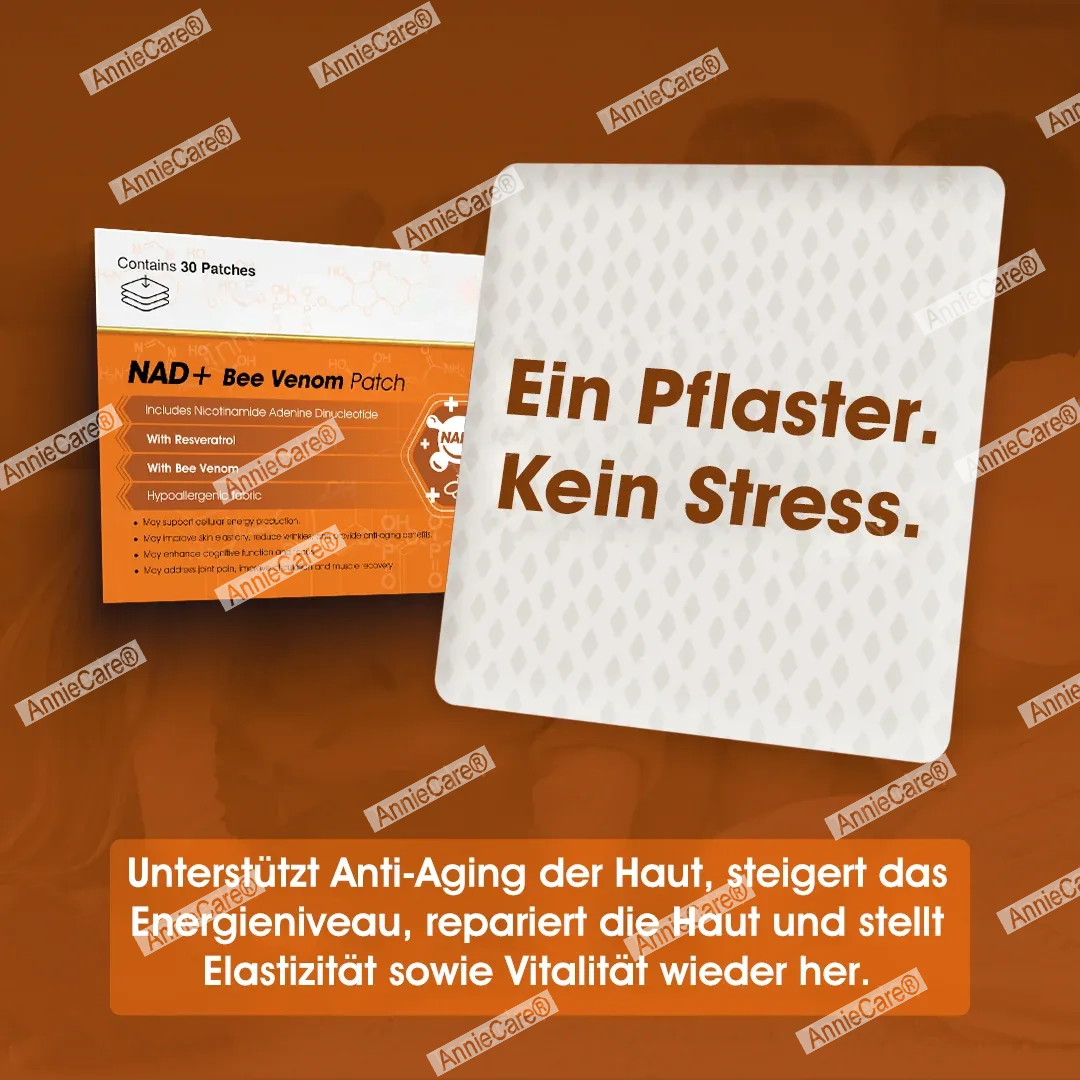 AnnieCare® NAD+⚡ Bienen-Gift Pflaster – Ultimative Hautverjüngung & Energie-Booster (Letzter Tag Rabatt: 70%)