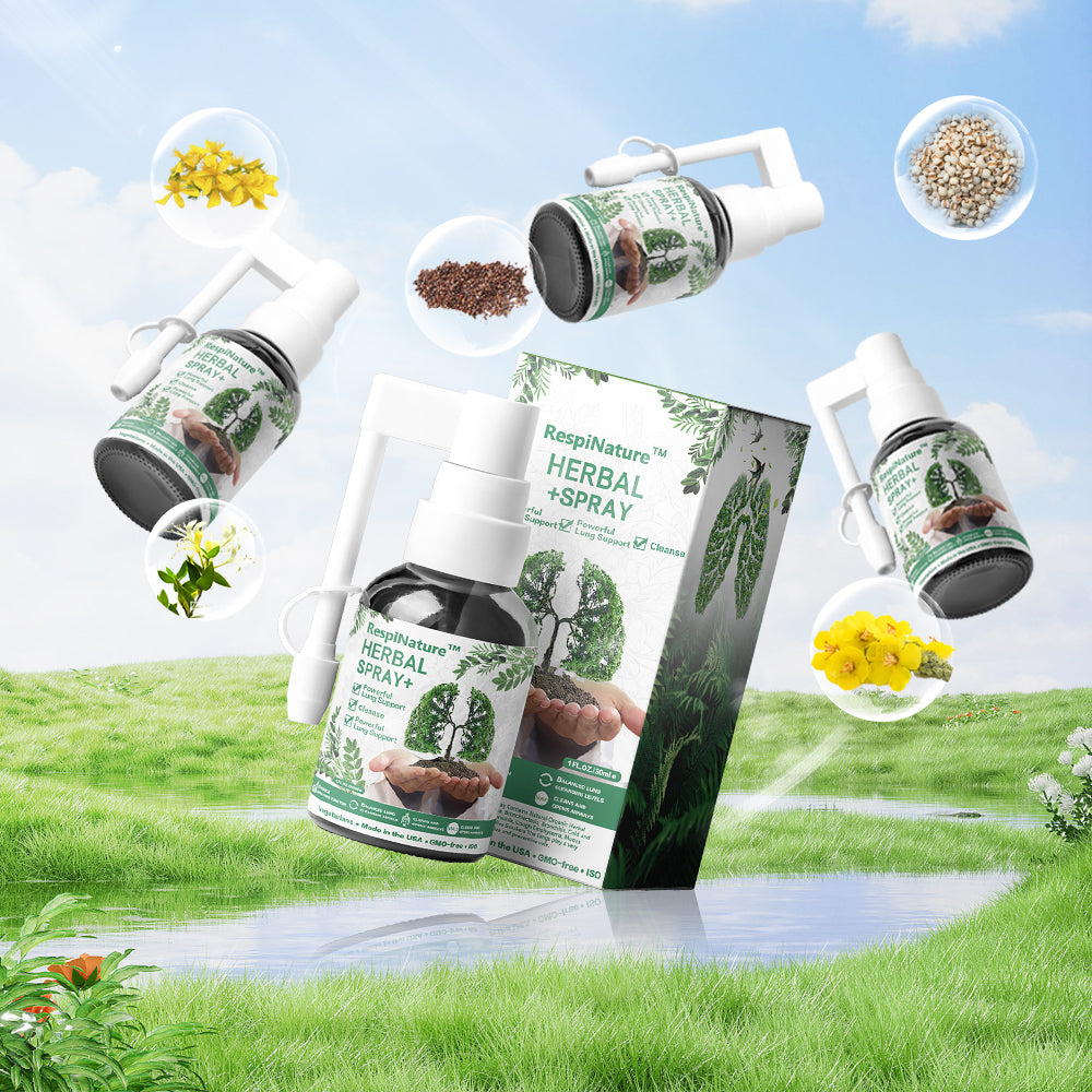 RespiNature™ Herbal Lung Cleanse Mist – Kraftvolle Lungenunterstützung, Reinigung und Atmung – Hergestellt in den USA – Kräuternebel